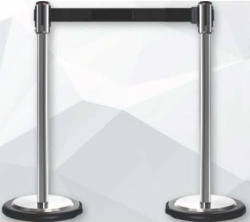 Portable Wheeled Retractable Belt Barrier Stanchion LG-0062B